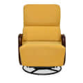 Rocking Chair With Swivel in Mustard Yellow Colour - front_view
