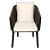 Swanson Knitted Patio Chair In Brown - rear_view