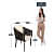 Swanson Knitted Patio Chair In Brown - left_view