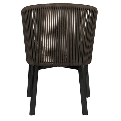 Swanson Knitted Patio Chair In Brown