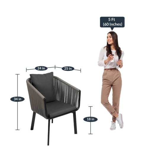 Swanson Knitted Patio Chair