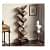 Rustic Brown 8 Shelf Tree Bookshelf With Drawer - front_view