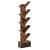 Rustic Brown 8 Shelf Tree Bookshelf With Drawer - top_view