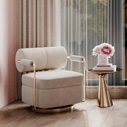 Flannel Single Sofa Creative Design Living Room Lounge Chair