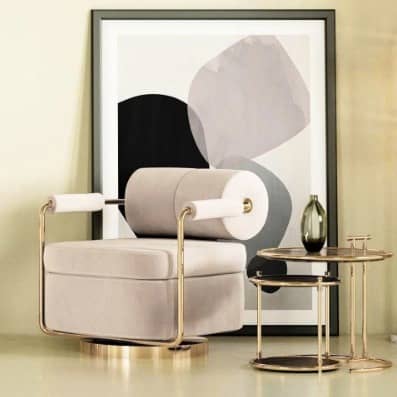 Flannel Single Sofa Creative Design Living Room Lounge Chair