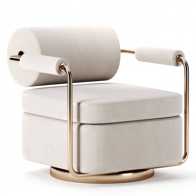 Flannel Single Sofa Creative Design Living Room Lounge Chair