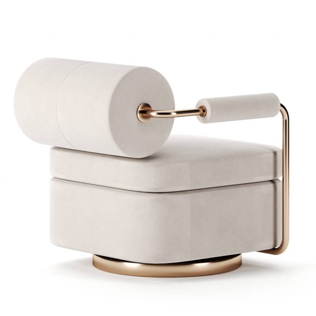 Flannel Single Sofa Creative Design Living Room Lounge Chair