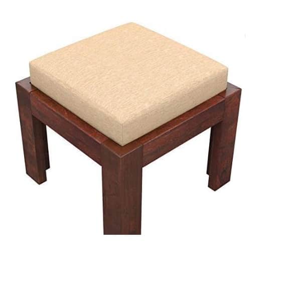 Solid Wood Square Modern Coffee Table - left_view