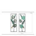 Double Palm Leaf Metal Wall Art - rear_view
