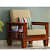 Amherst Solid Sheesham Wood 3+1+1 Seater Sofa Set - front_view