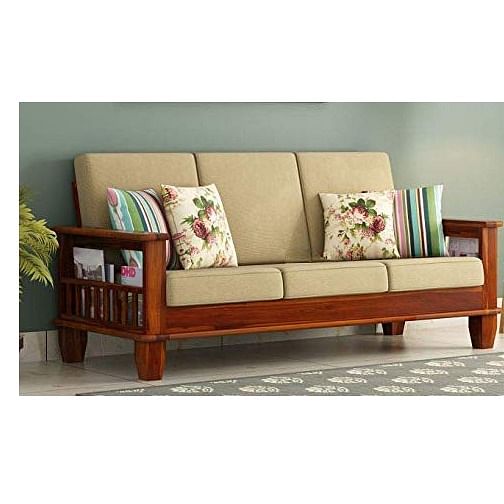 Sheesham wood deals sofa set price