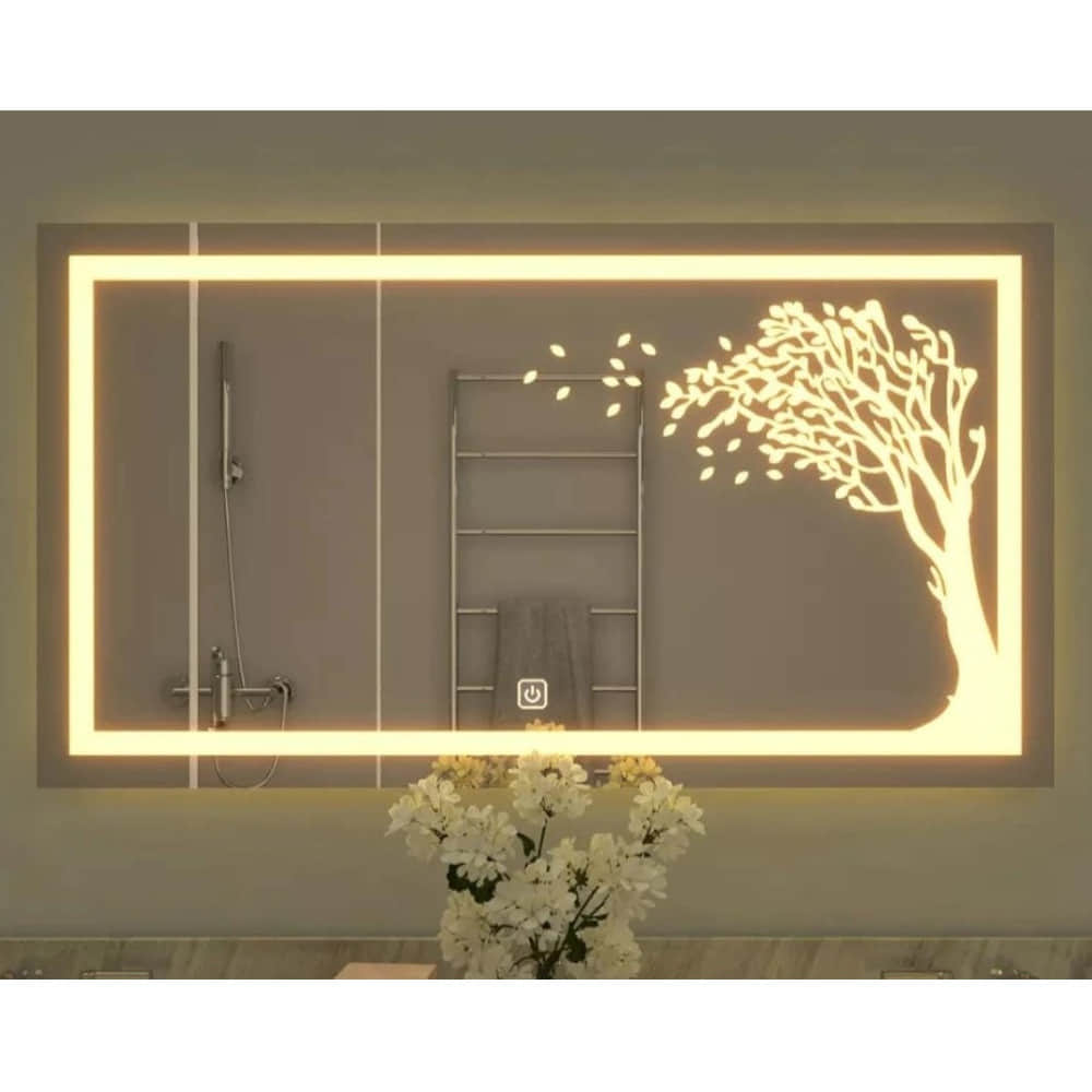 Premium Frameless Rectangular Led Bathroom Mirror - photo
