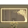 Premium Frameless Rectangular Led Bathroom Mirror - front_view