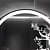 Bathroom Decor LED Round Mirror - top_view