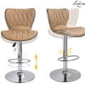Berlin Leatherette Bar Stool - rear_view