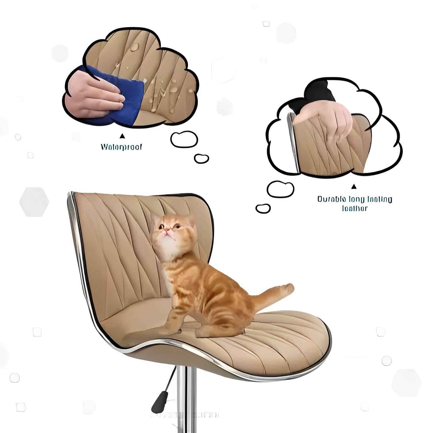 Berlin Leatherette Bar Stool