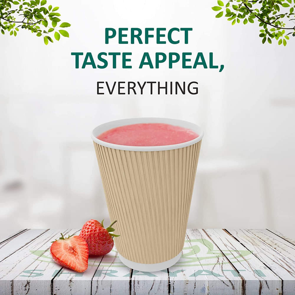 Brown Disposable Paper Cups - 250-ML - photo