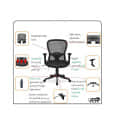 Cleo Y Series Medium Back Mesh Chair - right_view