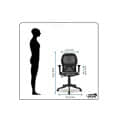Medium Back Mesh Ergonomic Chair with Nylon Base - bottom_view