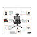 Cleo X Series High Back Mesh Ergonomic Chair - left_view