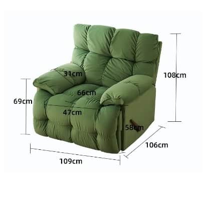 Otto Lazy Rocking Luxury Manual Reclining Chair - bottom_view