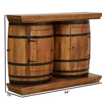 Lisa Pure Sheesham Solid Wood Bar Cabinet