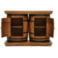 Lisa Pure Sheesham Solid Wood Bar Cabinet - top_view