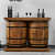 Lisa Pure Sheesham Solid Wood Bar Cabinet - rear_view