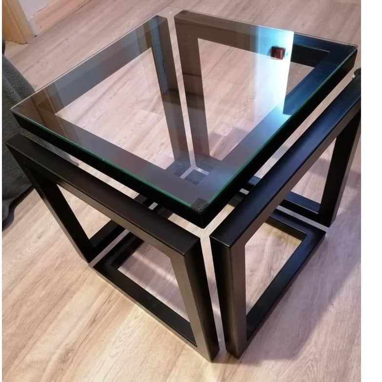 Dave Cuboid Side Table - front_view