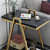 Wrought Iron Varg Wooden Side Table - rear_view