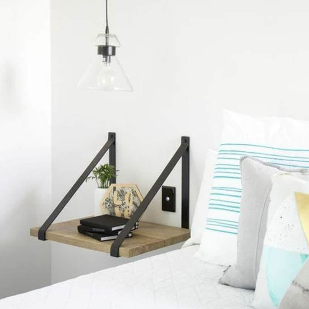 Orenburg Rustic Wood Wall Shelves - photo