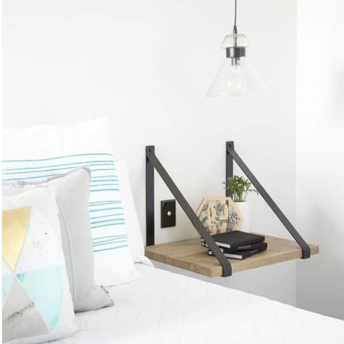 Orenburg Rustic Wood Wall Shelves - front_view