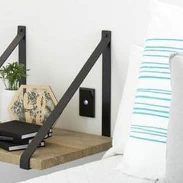 Orenburg Rustic Wood Wall Shelves - top_view