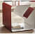 Premium Glass Metal Side Table - top_view