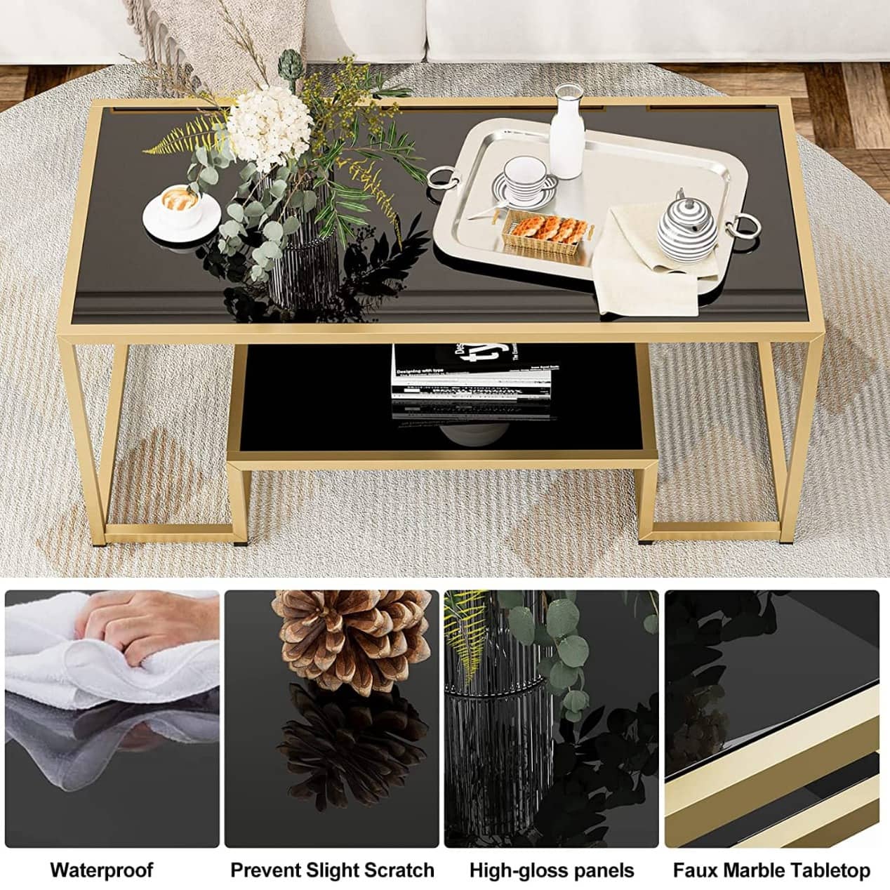 Yoho Glass Center Table