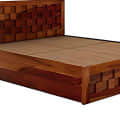 Daffodil Sheesham Wood Queen Size Bed - top_view