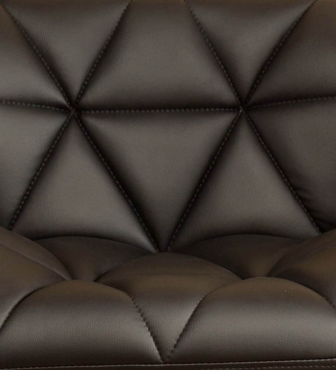 Leather Padded Adjustable Metal Barstool - left_view