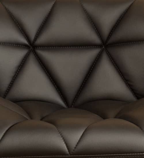 Leather Padded Adjustable Metal Barstool