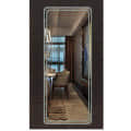 Modern Led Wall Mount Glass Mirror With LED Lights - front_view