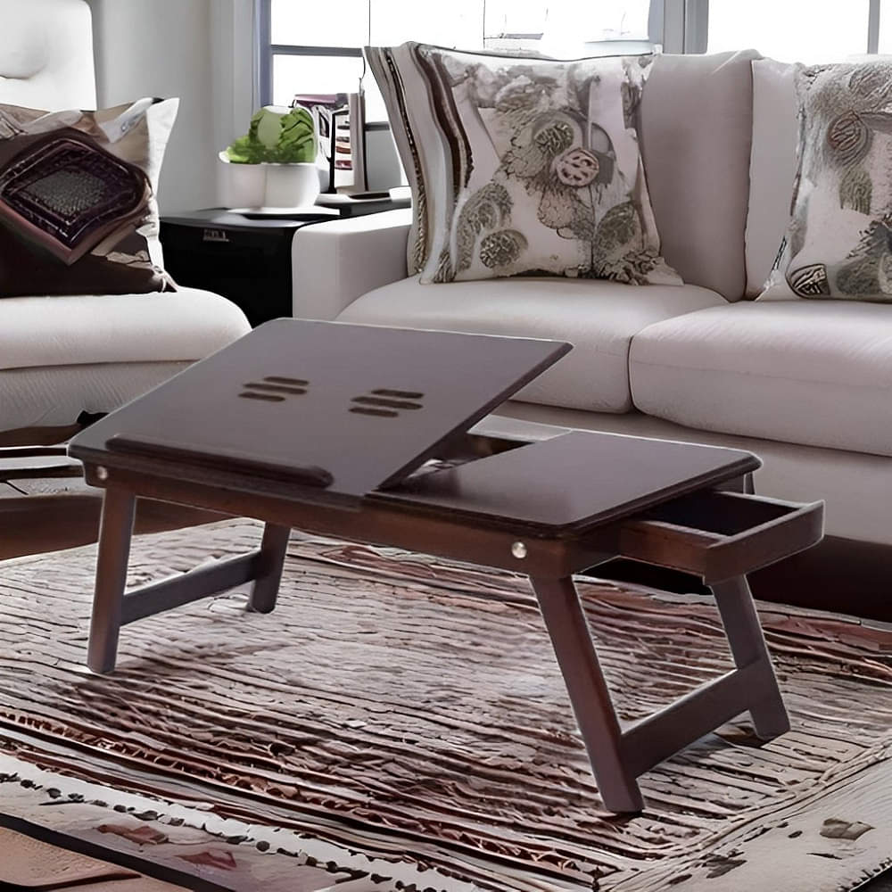 Petunia Foldable Wooden Laptop Table - photo