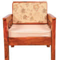 Euclid Single Seater Wooden Sofa - top_view