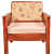 Euclid Single Seater Wooden Sofa - top_view