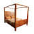 Winnipeg Sheesham Wood Bed - front_view