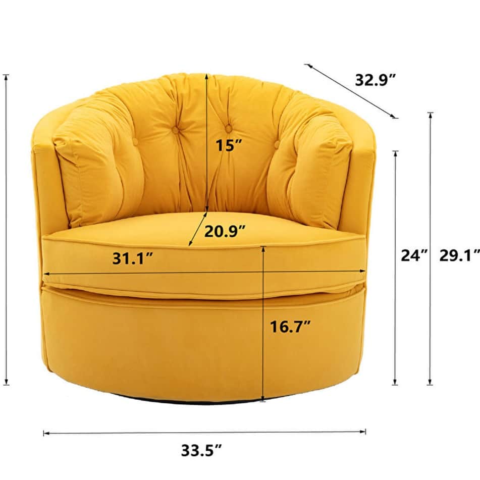 Marius Barrel 1 Seater Chair - bottom_view