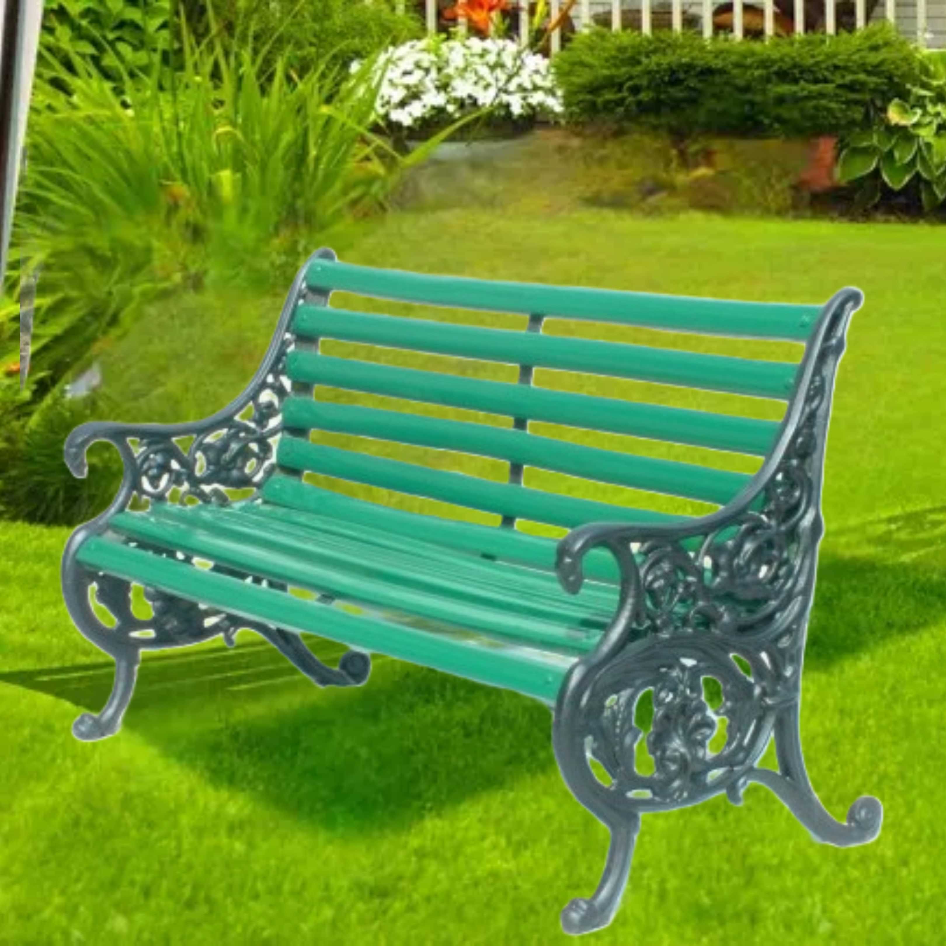 leafy shaped Iron cast Bench - photo