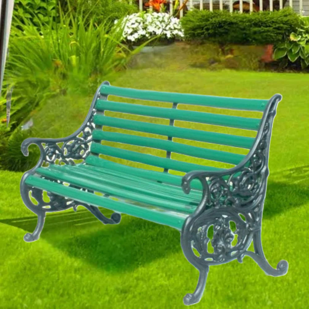 leafy shaped Iron cast Bench - photo