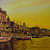 Banaras Ghat Oil Painting - left_view