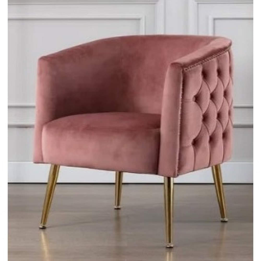 Teton Velvet arm barrel chair - photo