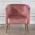 Teton Velvet arm barrel chair - front_view