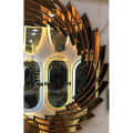 Luxury Decorative Flower Style Mirror - rear_view